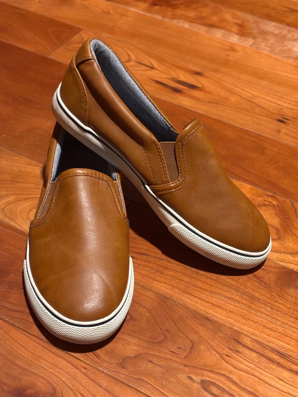 Cat & Jack Tan Slip-On Kids Dress Sneakers